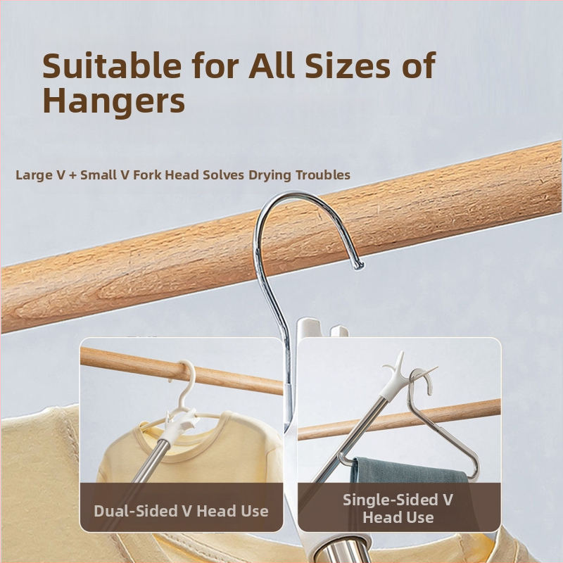 Rozťahovateľná tyč na sušenie oblečenia – PP a nerezová oceľ, balkón, moderný minimalistický štýl, Box Happy House