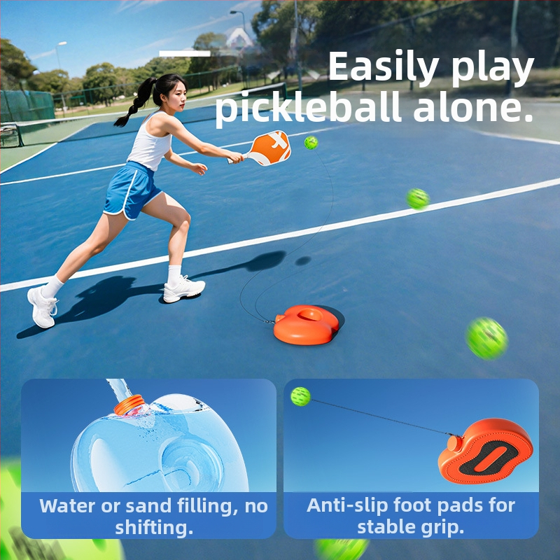 Bērnu pickleball gaisa treniņu komplekts — Feltun, stiklašķiedras materiāls, svars 200 g, roktura paksums G5, iesācējiem