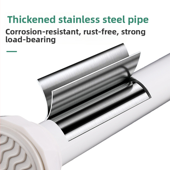 Nerezová oceľová teleskopická tyč na sušenie oblečenia, bez vŕtania, balkón, moderný minimalistický dizajn, ODM/Shuntiancai, 2024