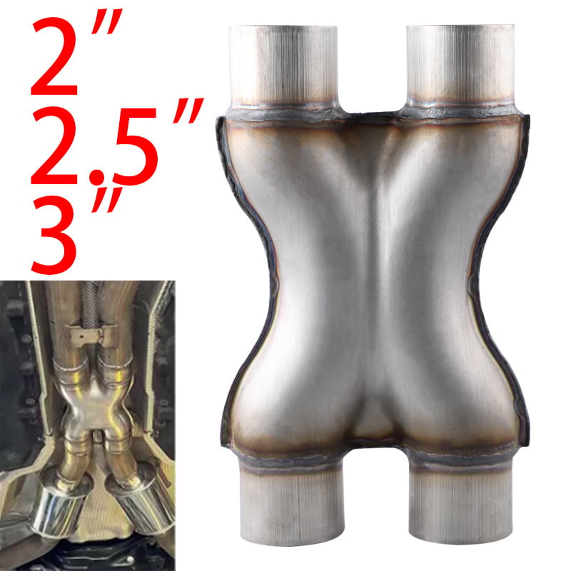 Адаптер за изпускателна тръба от неръждаема стомана с X‑тип и Y‑тип адаптери, 3‑ходови и 4‑ходови тръбни съединители, универсална съвместимост