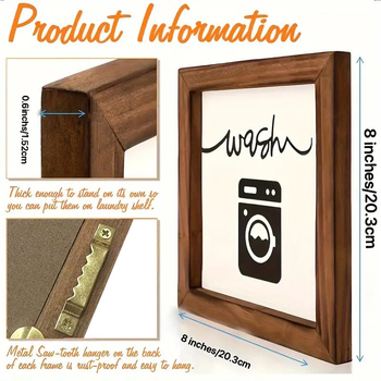 Drevený nápis na stenu práčovne – vidiecky štýl farm-house, visiaca dekorácia na stenu
