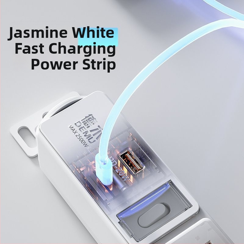 USB разклонител за настолен компютър с бързо зареждане, 10A/250V, медни контакти, CCC сертифициран