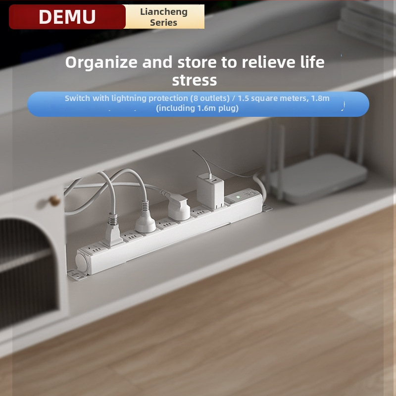 USB разклонител за настолен компютър с бързо зареждане, 10A/250V, медни контакти, CCC сертифициран