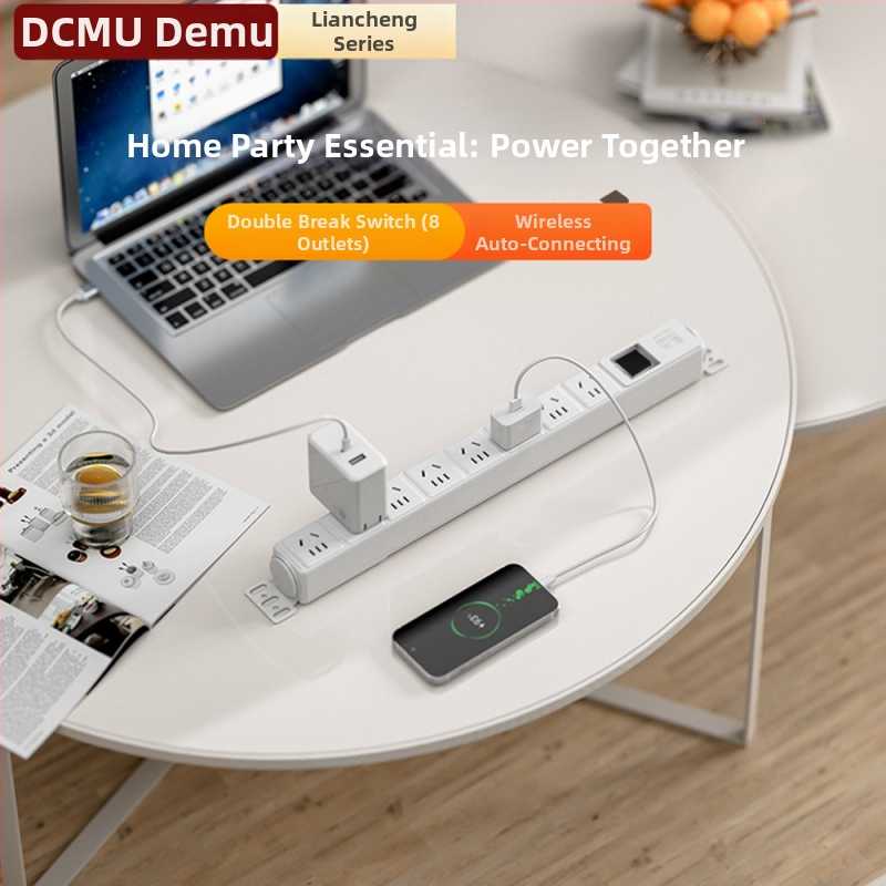 USB разклонител за настолен компютър с бързо зареждане, 10A/250V, медни контакти, CCC сертифициран