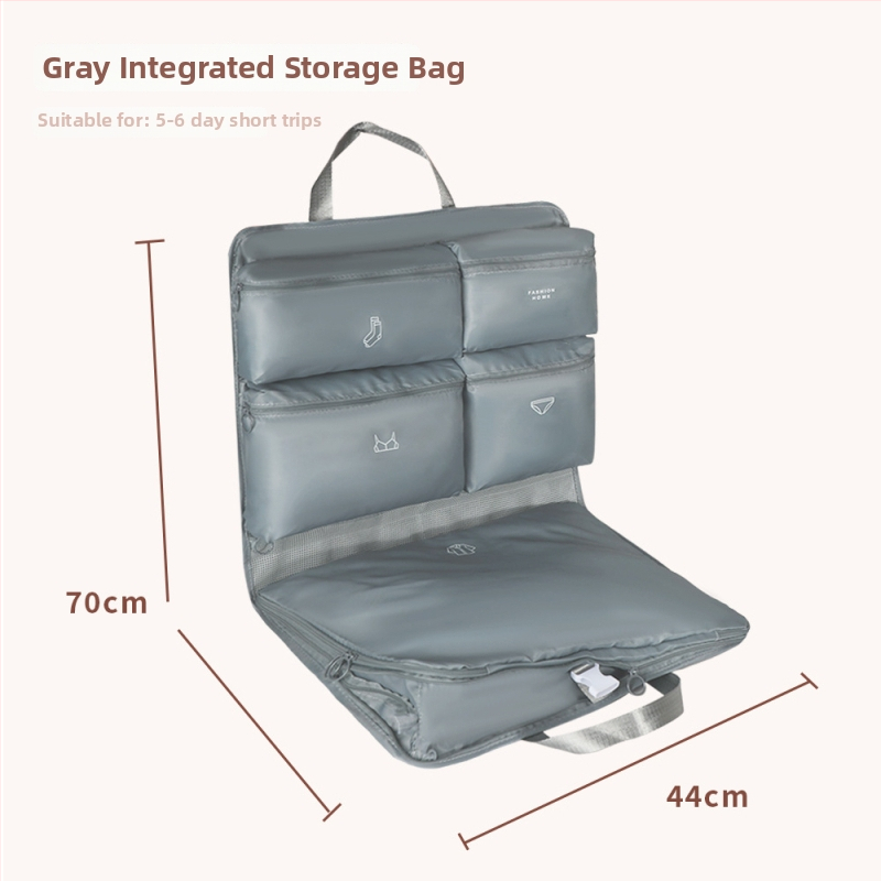 Geantă de depozitare cu suport de agățare, cub pentru haine, 7-în-1 organizator de călătorie, ușoară, din țesătură Oxford, model JY0068dz