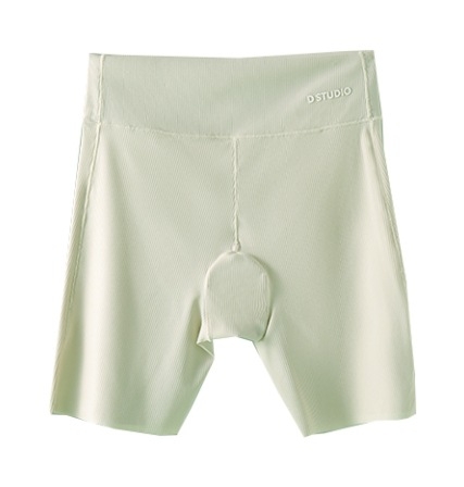 Pantaloni scurți de siguranță pentru fetițe, din nylon, lungime 3/4, talie înaltă cu elastic, fără deschidere la zona intimă, compoziție 73% nylon, 27% elastan