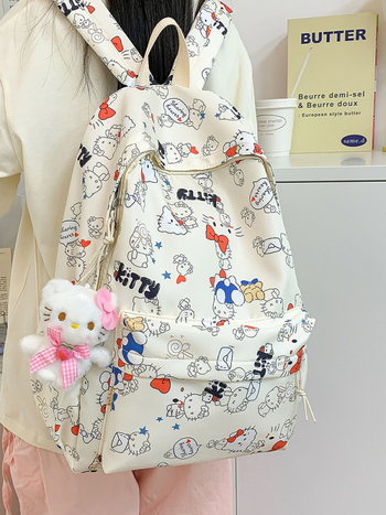 Nailonist koolikott, mahutavus 20–35 l, veekindel, sobib 16-tollisele sülearvutile, anime muster