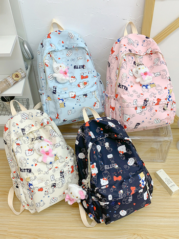 Nailonist koolikott, mahutavus 20–35 l, veekindel, sobib 16-tollisele sülearvutile, anime muster