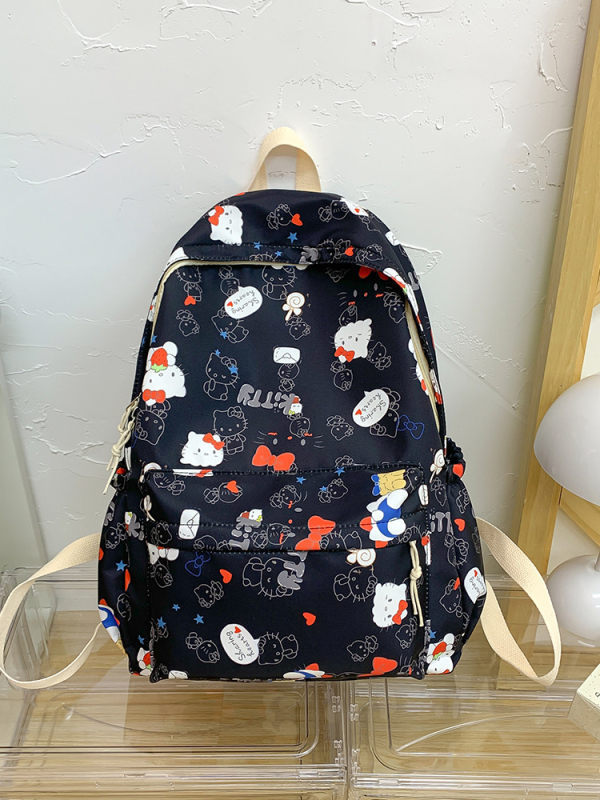 Nailonist koolikott, mahutavus 20–35 l, veekindel, sobib 16-tollisele sülearvutile, anime muster