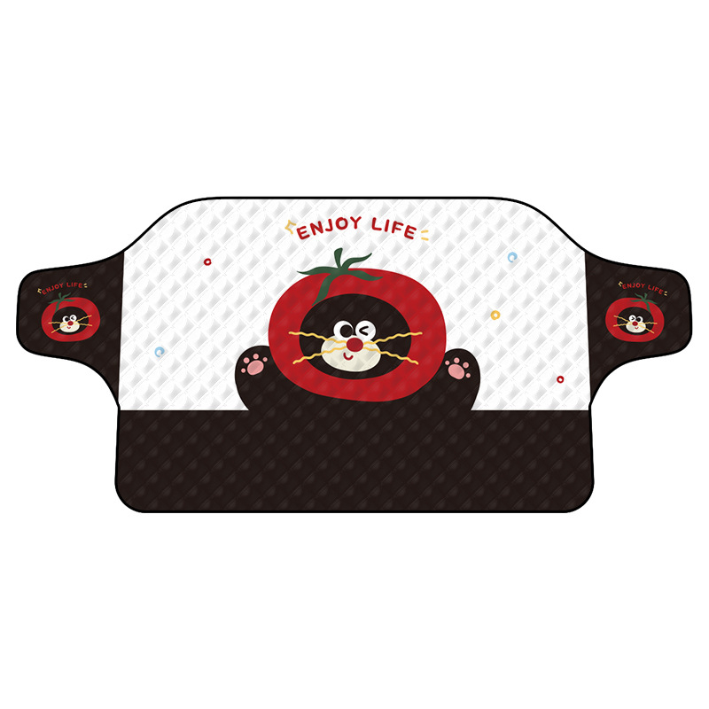 Покривало за предното стъкло на автомобил – алуминиево фолио, карикатурен стил, защита срещу сняг и лед, универсална употреба