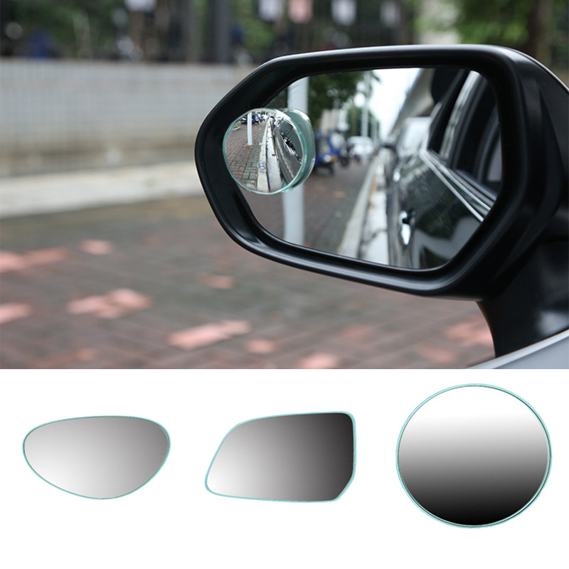 Automobilio atbulinio vaizdo apvalus veidrodėlis, atsparus vandeniui, 360° aklųjų zonų padengimas, skaidrus apsauginis rėmas, plataus kampo pagalbinis veidrodėlis