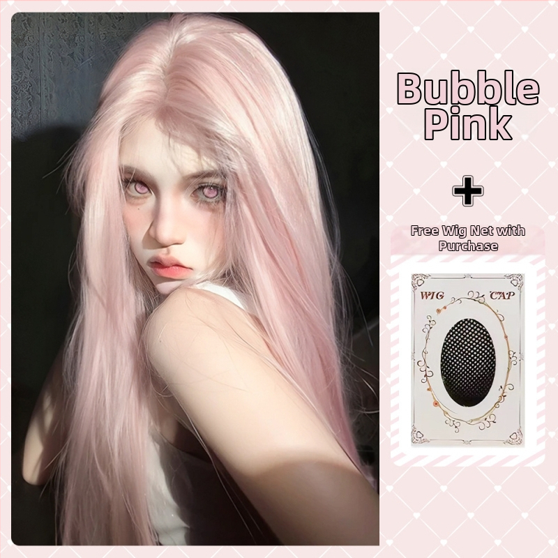 Dlhá rovná parochňa s kosím ofinkom, plná čiapka, vlákna odolné voči vysokej teplote