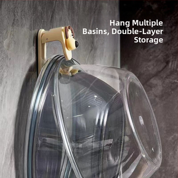 Seinasse paigaldatav valamu konks imekummkinnitusega – ilma puurimata, plastikust, vannituppa