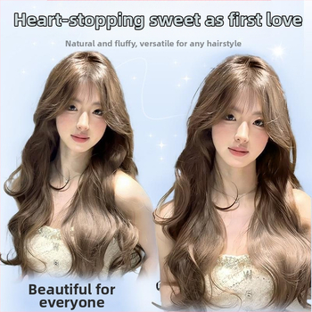 Denná parochňa z vlákien odolných voči teplu, dlhé kučeravé vlasy, vhodná pre všetky odtiene pokožky