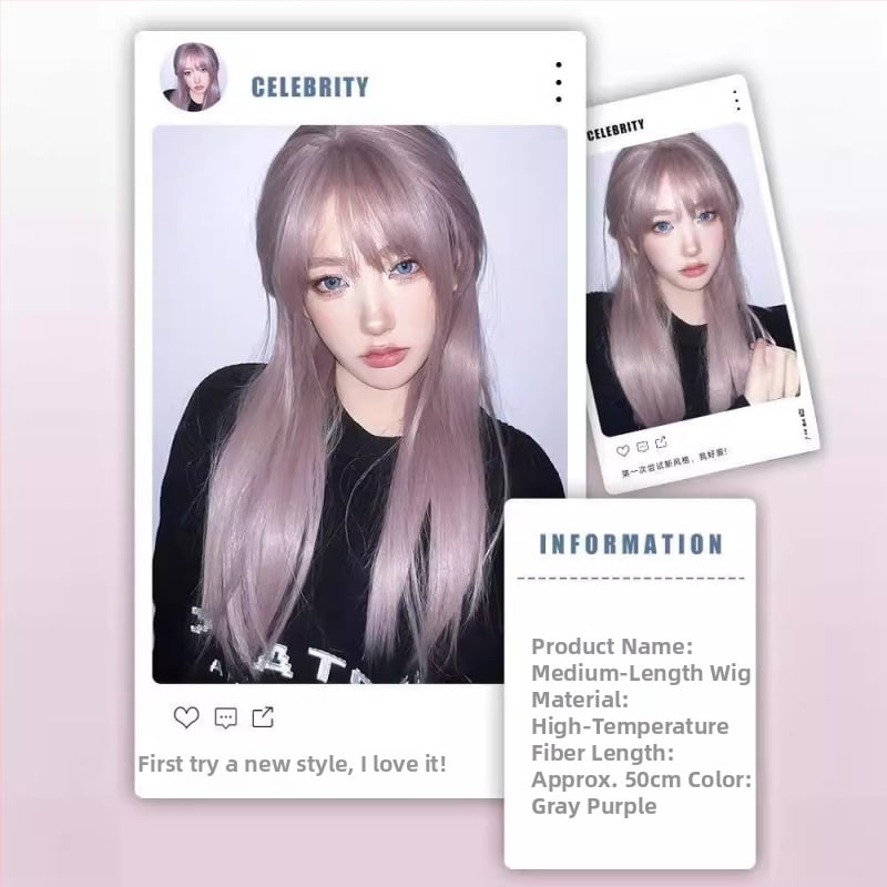 Kennie parukas naistele, pikkade sirgete juustega, Qi tukad, täispeaga kate, kuumakindlad kiud, värvimiseks sobimatu