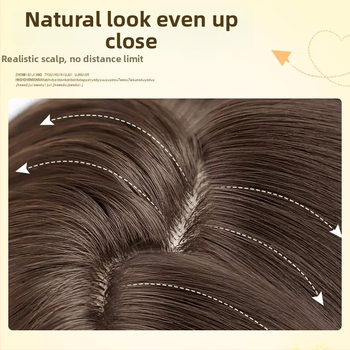 Sieviešu parūka - garas taisnas matu, augstas temperatūras šķiedras, pilnīgs galvas segums, dabisks stils