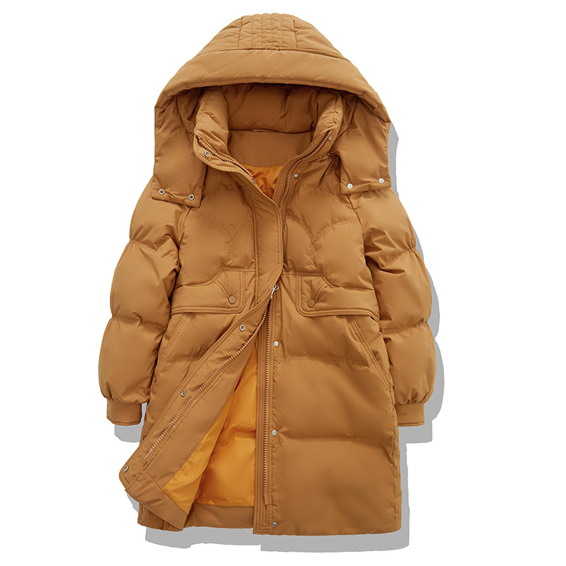 Dámska páperová bunda s balým kačacím páperím; obsah páperia >91%; hlavný materiál: spandex (polyesterová zmes); hrúbka: hrubá; golier bez goliera, odnímateľný