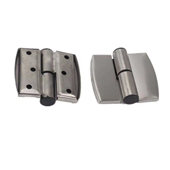 Set hardware pentru separator de toalete publice din oțel inoxidabil, cu balamale, încuietoare indicator și suporturi pentru picioare, finisaj wire drawing