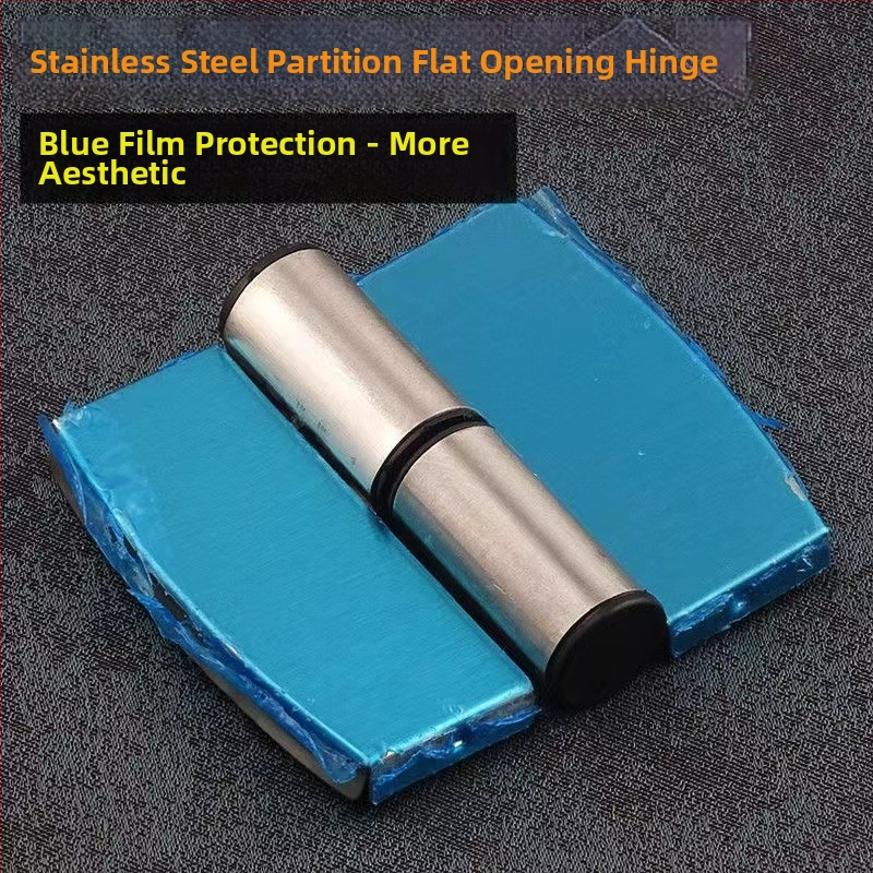 Nerūsējošā tērauda sabiedrības tualetes starpsienas mehānisms komplekts ar šarnīra piederumiem, indikatoru slēdzeni un atbalsta kājām, virsmas apdare: wire drawing