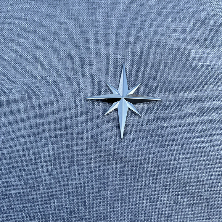 Автомобилен стикер за каросерия от Good Lili, 3D стикер, модел растения и цветя, лепилен монтаж, декоративна осмоъгълна звезда на задния капак