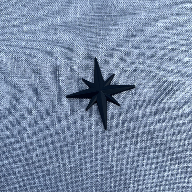 Автомобилен стикер за каросерия от Good Lili, 3D стикер, модел растения и цветя, лепилен монтаж, декоративна осмоъгълна звезда на задния капак