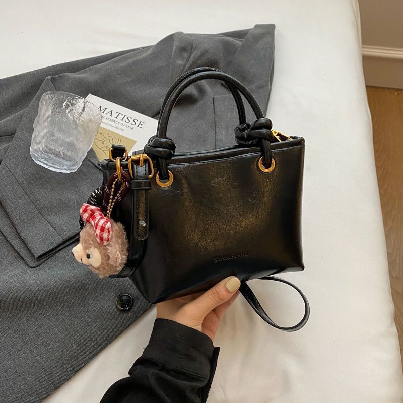 Unisex crossbody bucket kott sünteetilisest nahast, PU vooder, kevad 2025 väljaanne, igapäevaseks kasutamiseks