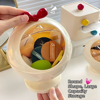 Pudriku soppimise hoiukarp lauale - tolmukindel kaas, plastikust, 6 L maht