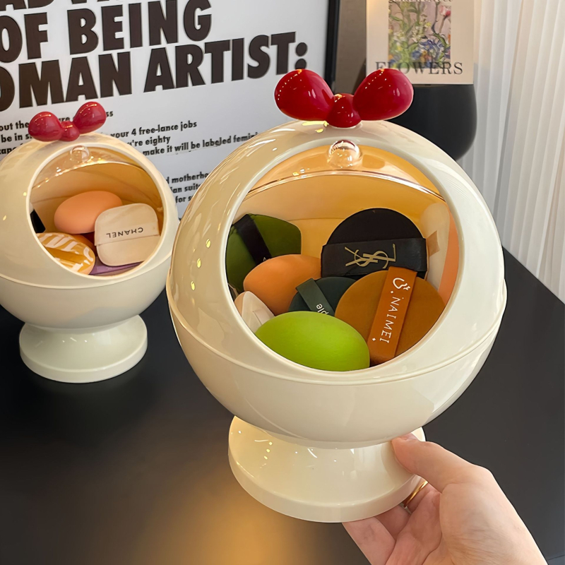 Pudriku soppimise hoiukarp lauale - tolmukindel kaas, plastikust, 6 L maht