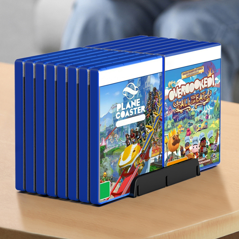 Disku uzglabāšanas statīvs PS5 Slim Pro, Xbox un Switch – galda disku turētājs no ABS ar paplašinājumu