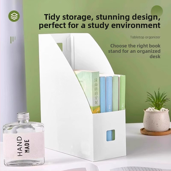 Sulgenduv raamatualus lauale – plastmassist hoiukast, 2 L maht, vertikaalne lauaorganisaator, jaapani stiil