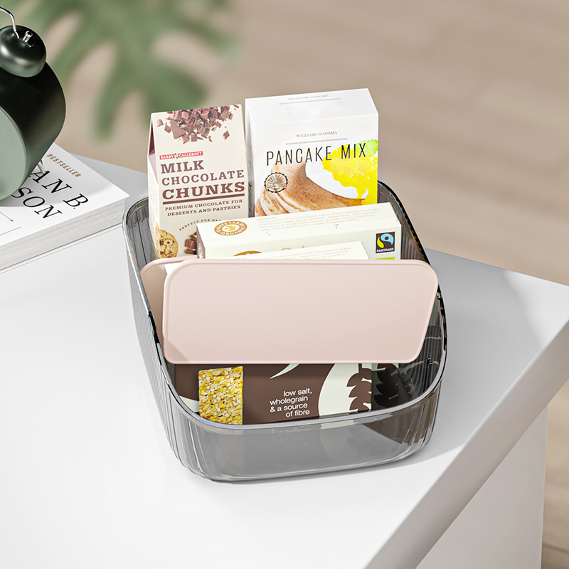 Kolmeosaline kosmeetika hoiukarp – kerge luksuslik lauaorganisaator huulepulkade ja naha hoolduse jaoks (PET plast, 2L, mudel BDO-6306)