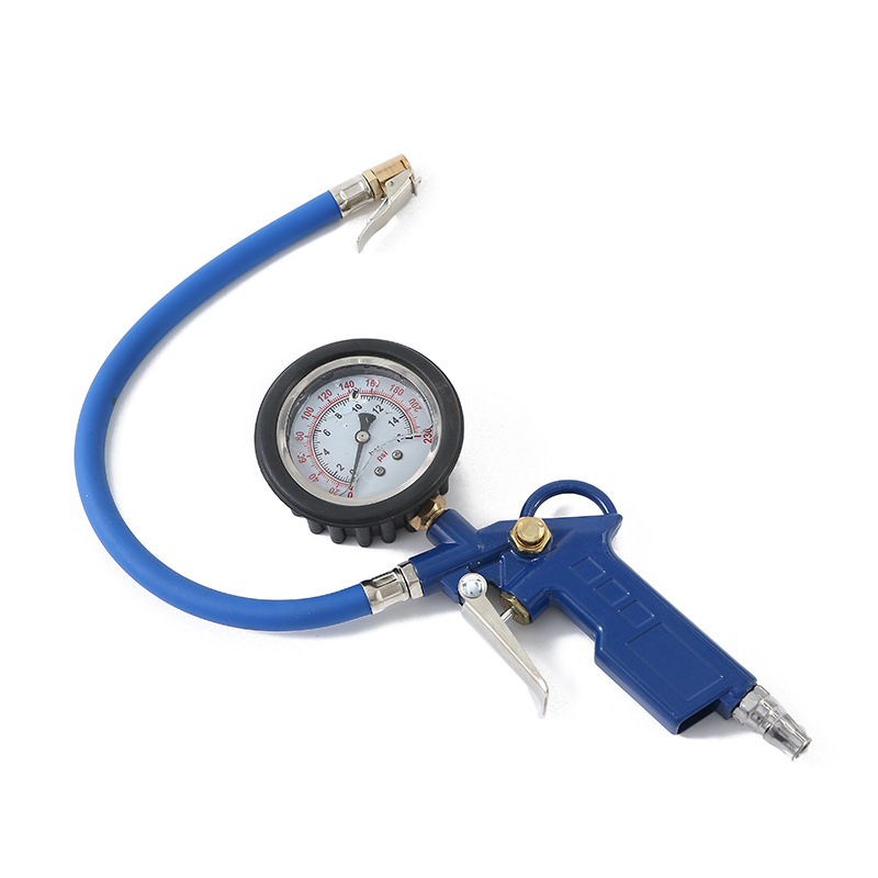 Chenqi skaitmeninis padangos slėgio matuoklis su PSI ekranu, diapazonas 0-220 psi, tikslumas 0,05, metalo korpusas