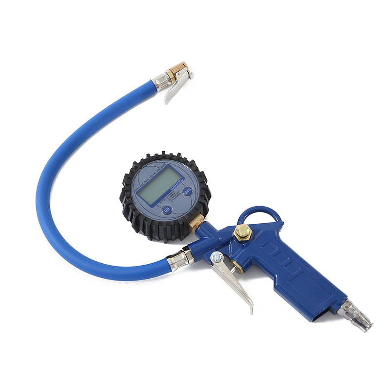 Chenqi skaitmeninis padangos slėgio matuoklis su PSI ekranu, diapazonas 0-220 psi, tikslumas 0,05, metalo korpusas