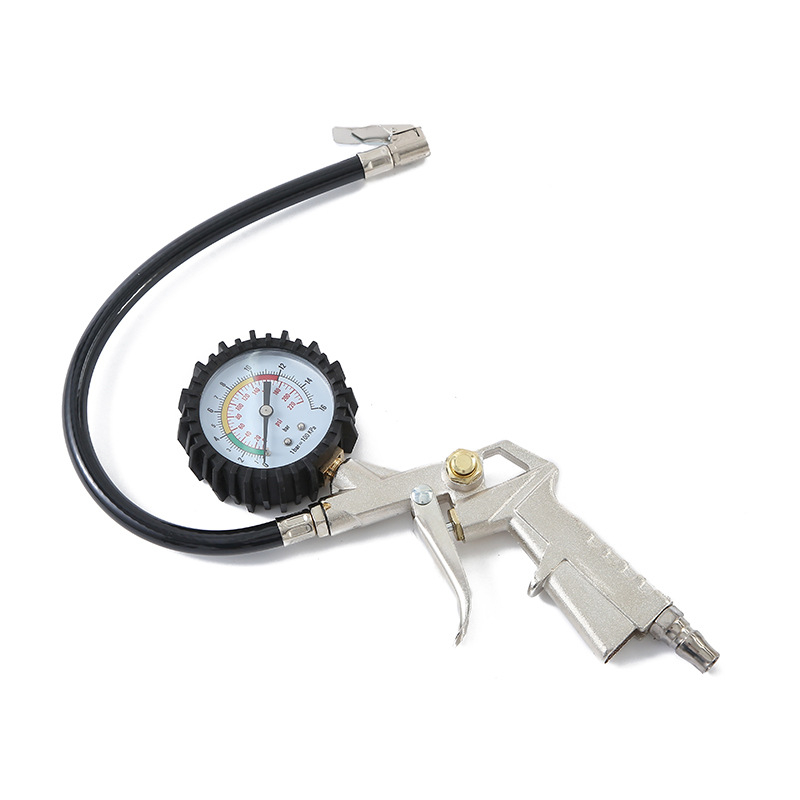 Chenqi skaitmeninis padangos slėgio matuoklis su PSI ekranu, diapazonas 0-220 psi, tikslumas 0,05, metalo korpusas