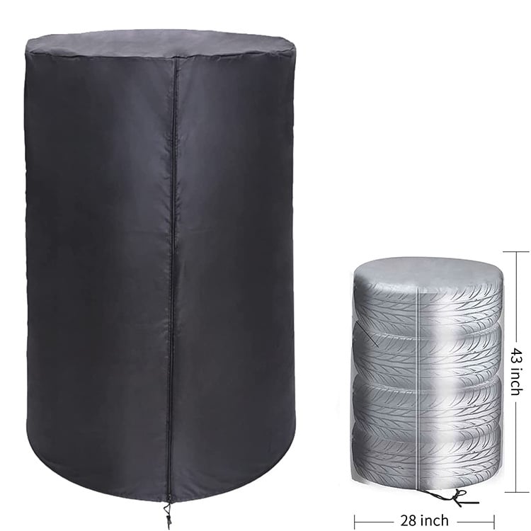 Acoperire pentru roata de rezervă din pânză Oxford, model RF-113, cu logo personalizat