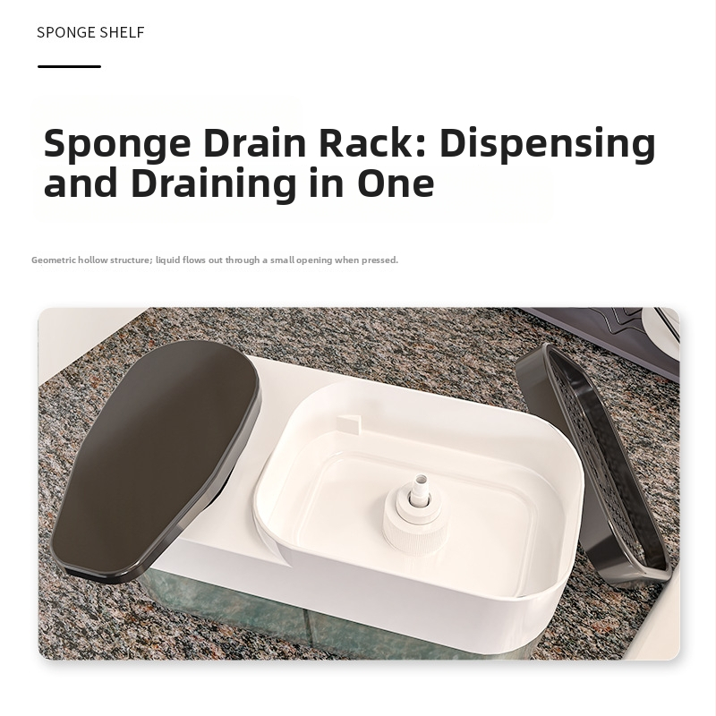 Dispenser de săpun pentru vase — ABS, turnare prin injecție, multifuncțional, design modern minimalist; brand Imperial Department