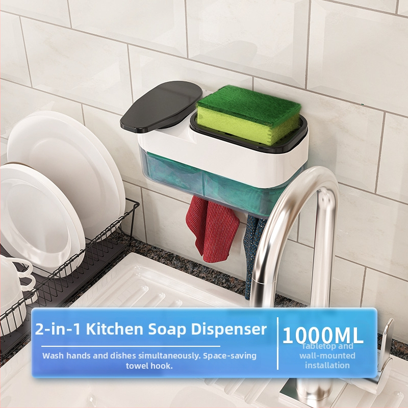 Dispenser de săpun pentru vase — ABS, turnare prin injecție, multifuncțional, design modern minimalist; brand Imperial Department