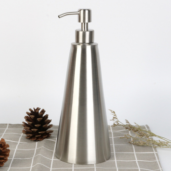 Doser sapuna od nehrđajućeg čelika 304, ručni pritisak, polirana površina, 210 g, moderan minimalistički stil