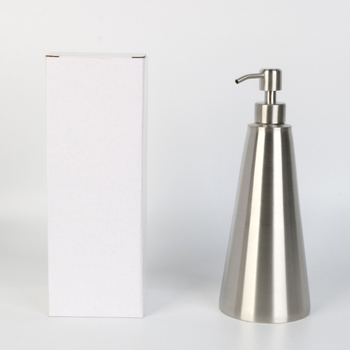 Doser sapuna od nehrđajućeg čelika 304, ručni pritisak, polirana površina, 210 g, moderan minimalistički stil