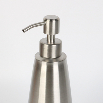 Doser sapuna od nehrđajućeg čelika 304, ručni pritisak, polirana površina, 210 g, moderan minimalistički stil
