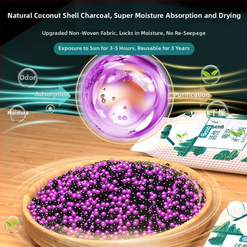 Vidaus drabužinės desikantas maišelis – drėgmės absorbcija, įpakavimas maiše, lygi padėtis