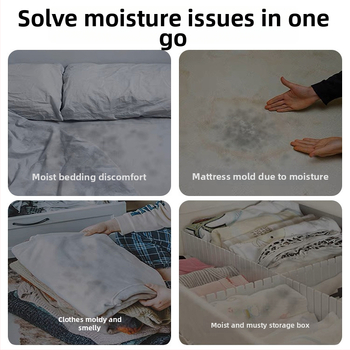 Vidaus drabužinės desikantas maišelis – drėgmės absorbcija, įpakavimas maiše, lygi padėtis