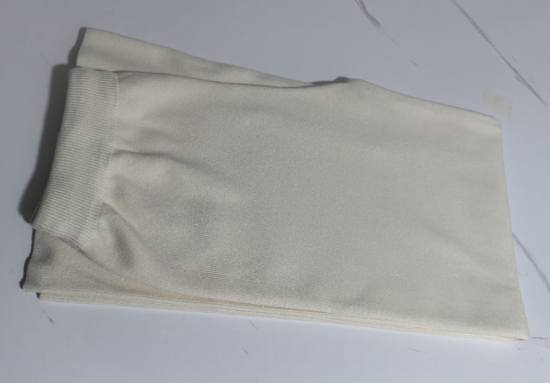 Pantaloni casual din viscoză tricotată pentru femei, talie înaltă, largi, groși.