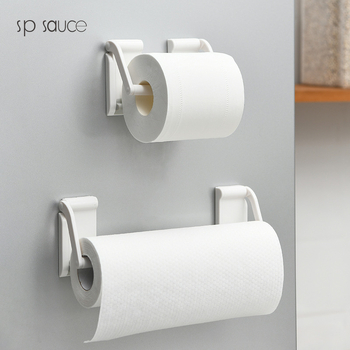 SP Sauce Magnetický kuchynský držiak na papierové utierky, potravinársku fóliu, alobal, vrecká a handričky – z plastu, lesklý povrch, moderný a jednoduchý štýl