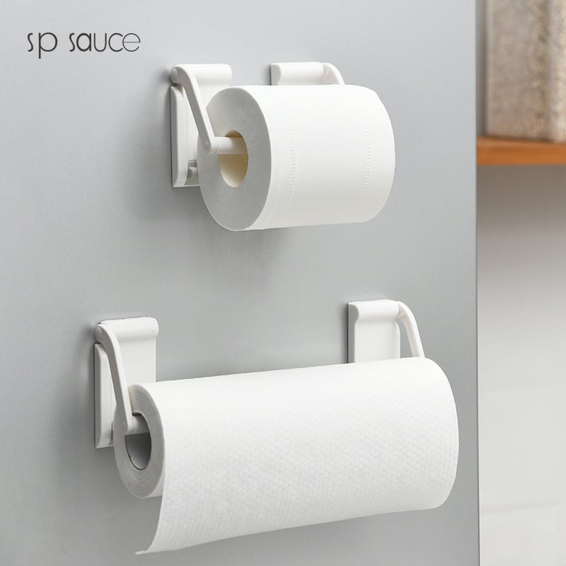SP Sauce Magnetický kuchynský držiak na papierové utierky, potravinársku fóliu, alobal, vrecká a handričky – z plastu, lesklý povrch, moderný a jednoduchý štýl