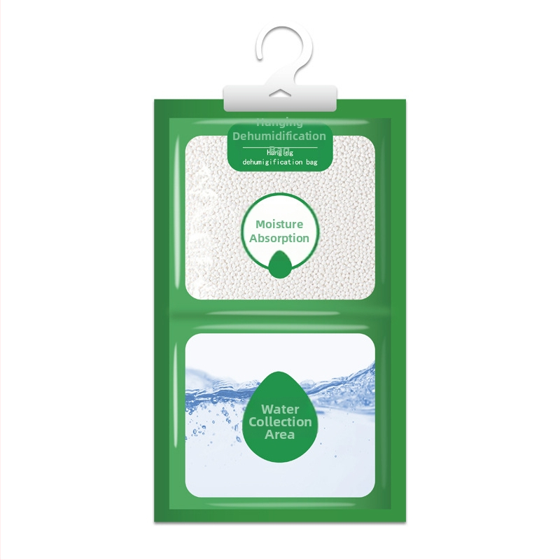 Pakabinama drėgmės sugerianti maišelė drabužių spintai ir bendrabūtei – bekvapė, džiovinimas ir dehidracija, 100 vnt pakuotėje