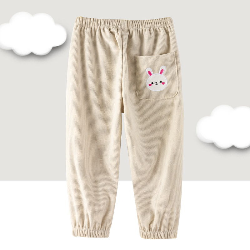 Gyerekek téli corduroy overpantok, vízálló, uniszex, rajzfilm mintázat, poliészter, 3–8 évesek, magasság 66–140 cm