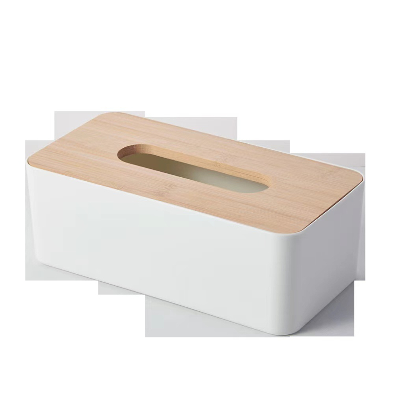Cutie de șervețele pentru birou – Material PP, Model simplu pentru birou, Multifuncțională, Logo tipărit, Personalizare disponibilă
