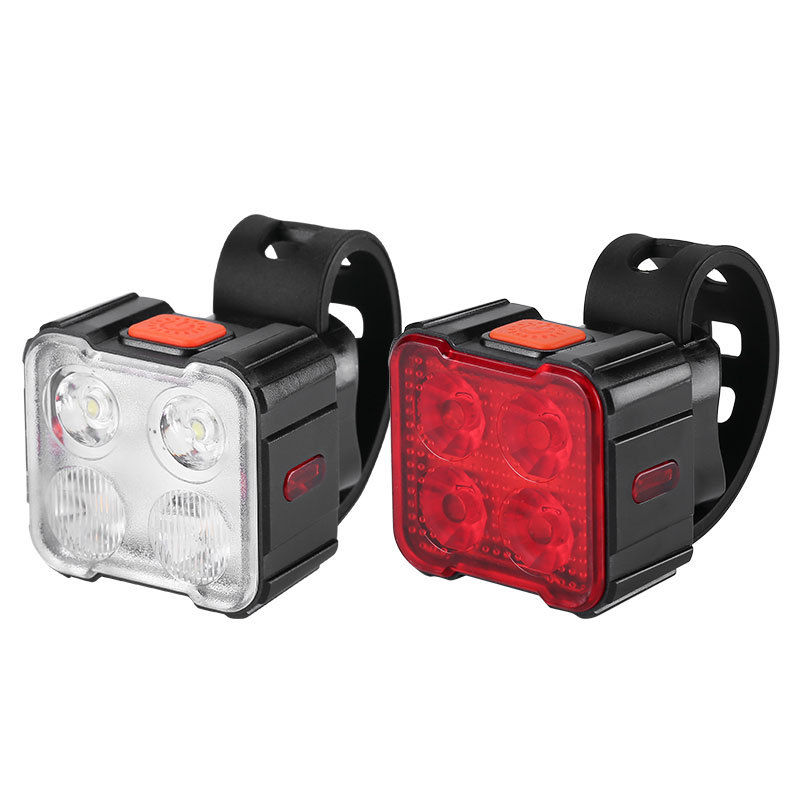 Svjetla za bicikl naprijed i nazad za planinske bicikle – noćna vožnja, upozoravajuće svjetlo, prilagodljivo obradivanje; Značka: Druga; Nije uvezeno; Prikladno za privatnu marku