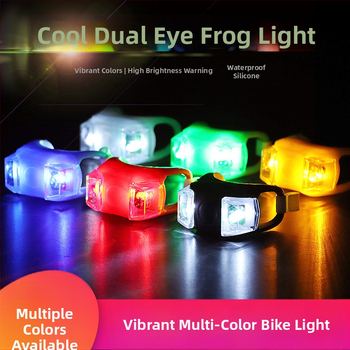 Feng en Frog LED dviračio žibintas naktinei kelionei – priekinis ir galinis žibintas dviračiui, paspirtukui ir balansinei plokštei